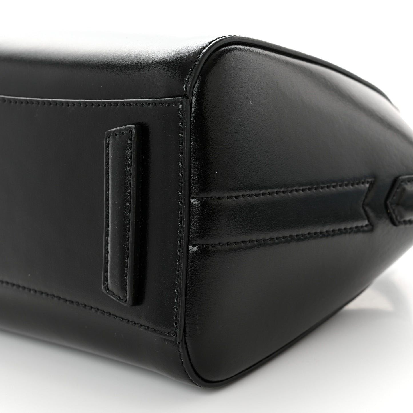Shiny Lord Calfskin Mini Antigona Black