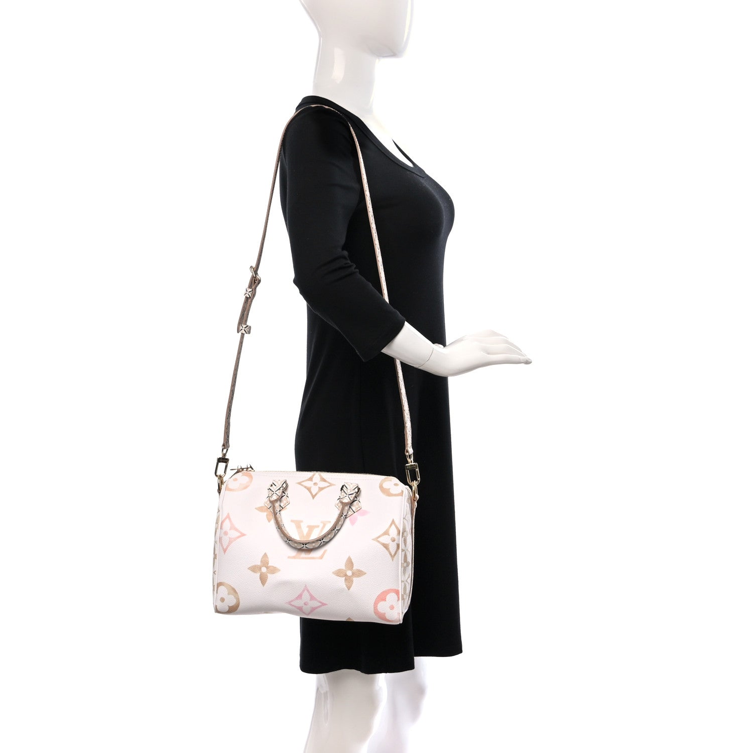 Louis Vuitton Monogram Giant By The Pool 2.0 Speedy Bandouliere 25 Beige 2 of 8