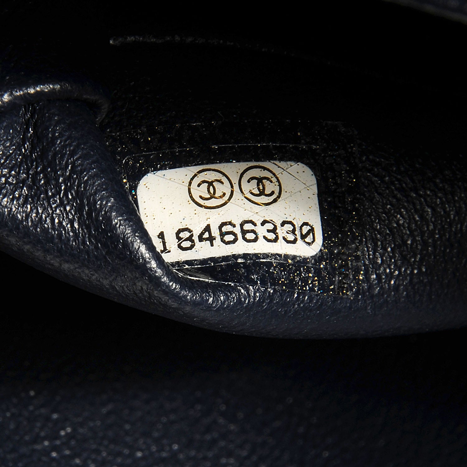 Chanel Caviar Quilted Clutch With Chain Flap Navy Blue 8 of 8