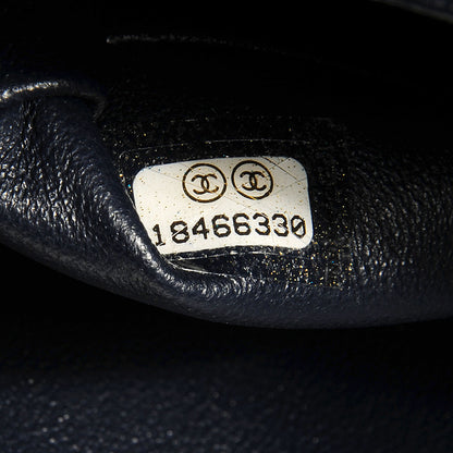 Chanel Caviar Quilted Clutch With Chain Flap Navy Blue 8 of 8