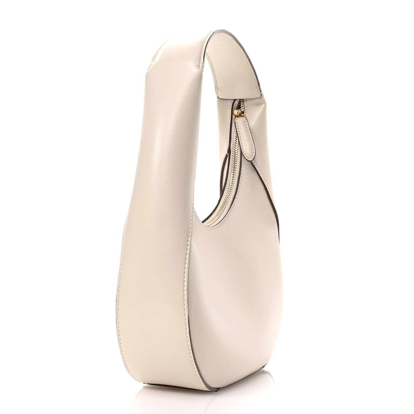 Eco Alter Nappa Perforated Logo Small Hobo White