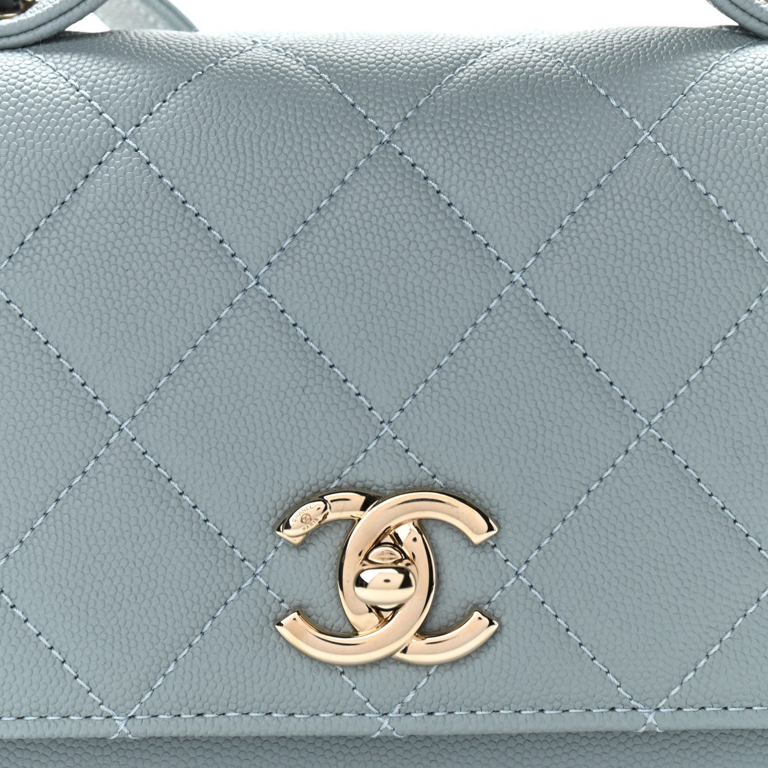 Chanel Caviar Quilted Small Business Affinity Flap Light Blue 8 of 11