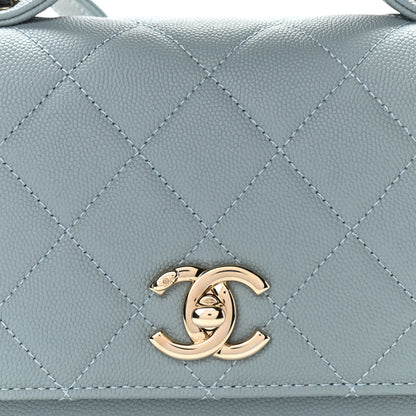 Chanel Caviar Quilted Small Business Affinity Flap Light Blue 8 of 11