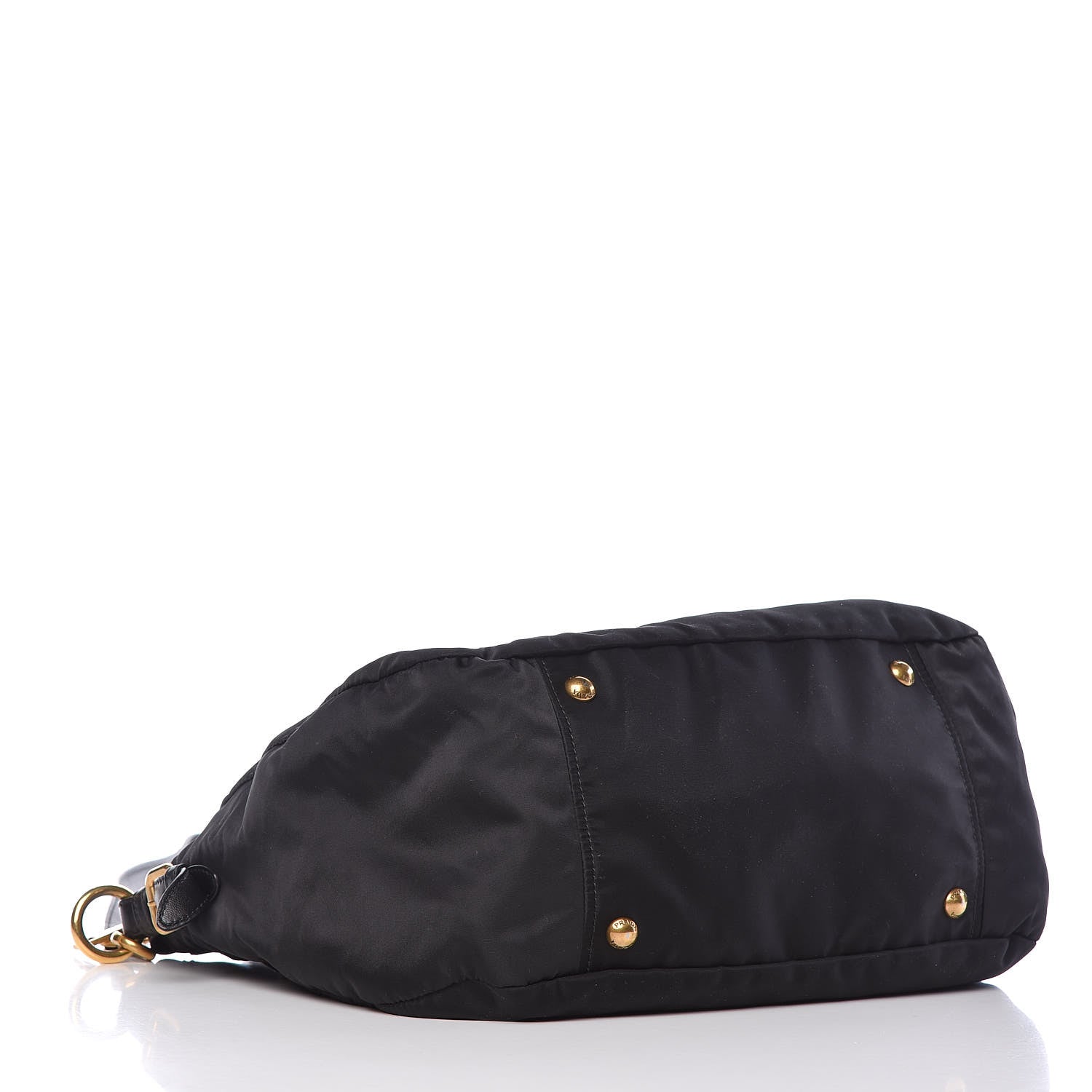 Prada Tessuto Nylon Jacquard Logo Tote Black 4 of 10
