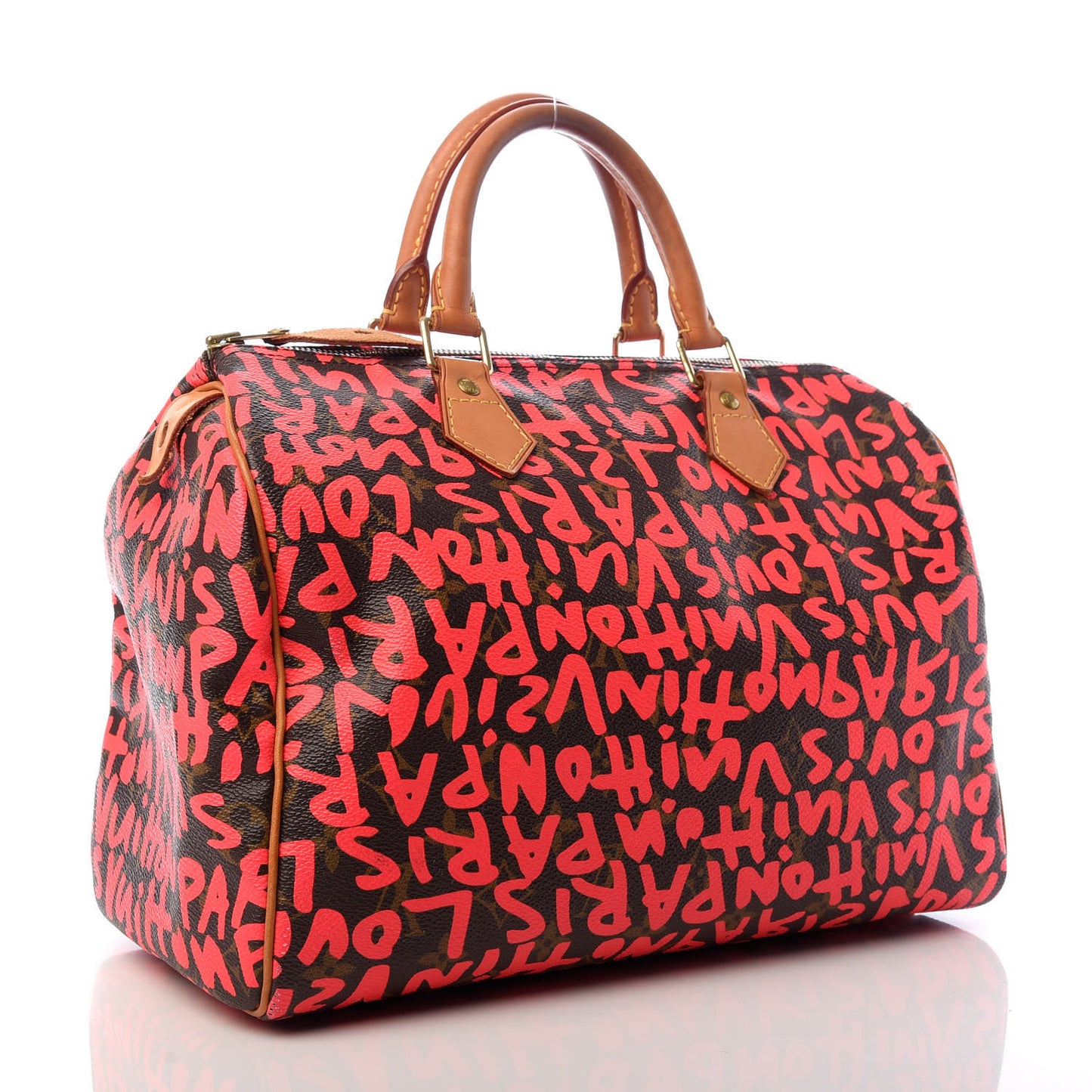 Monogram Graffiti Speedy 30 Fuchsia