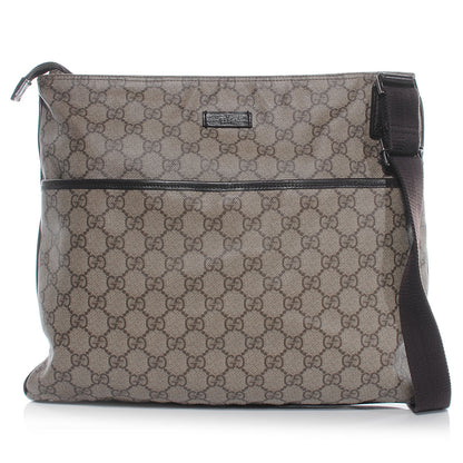 Gucci GG Plus Monogram Flat Messenger Ebony 1 of 7
