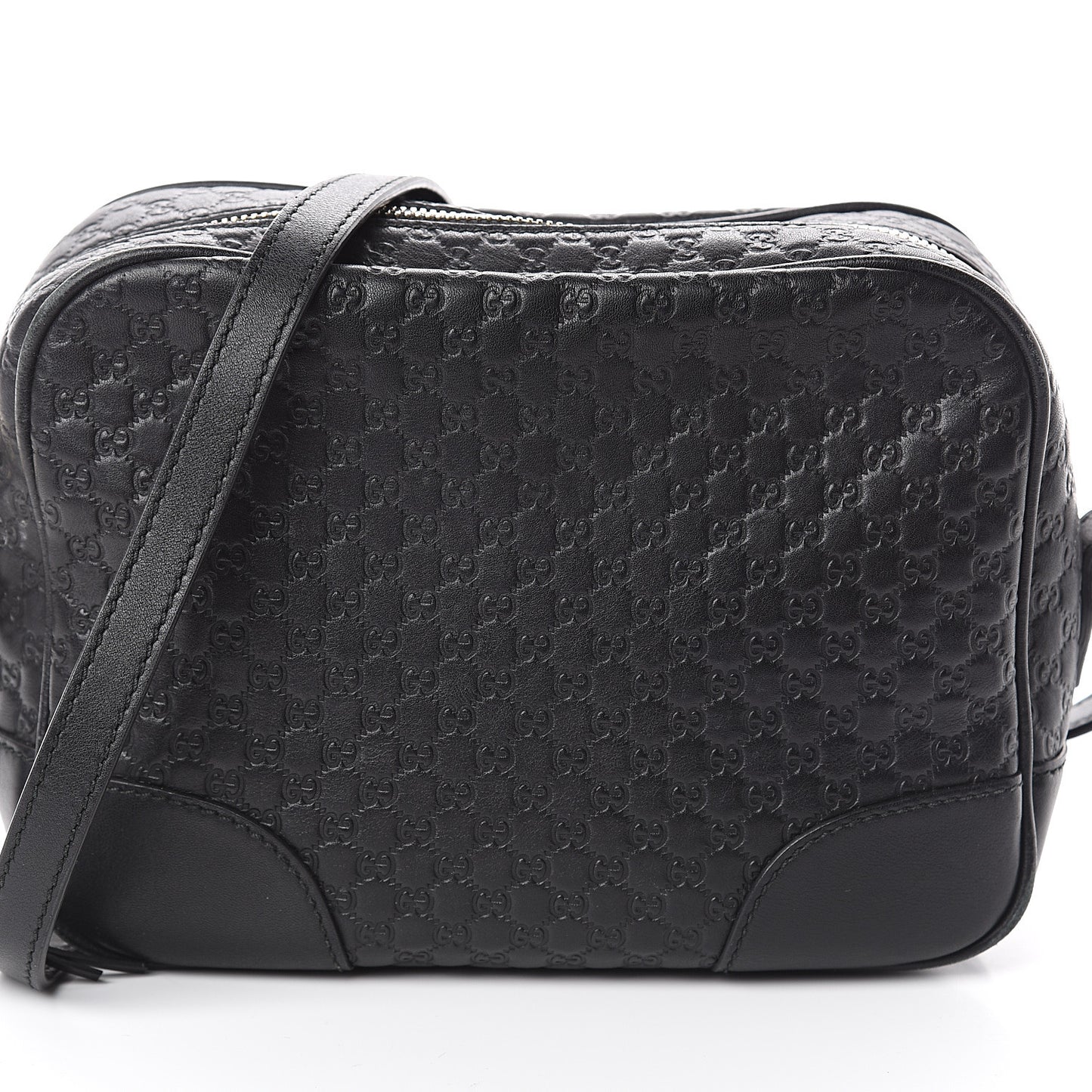 Microguccissima Mini Bree Messenger Bag Black