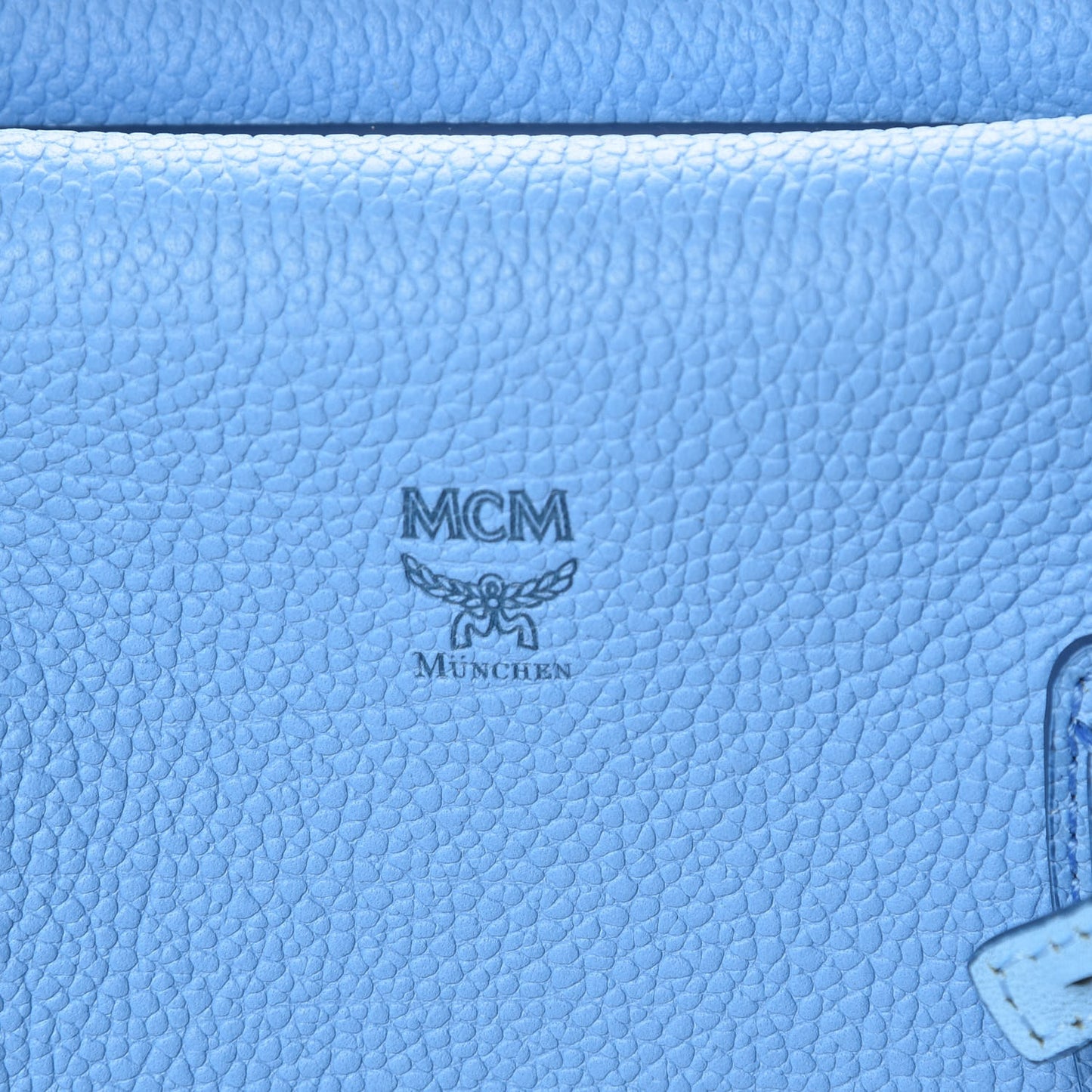 Grained Calfskin Large Milla Tote Tile Blue
