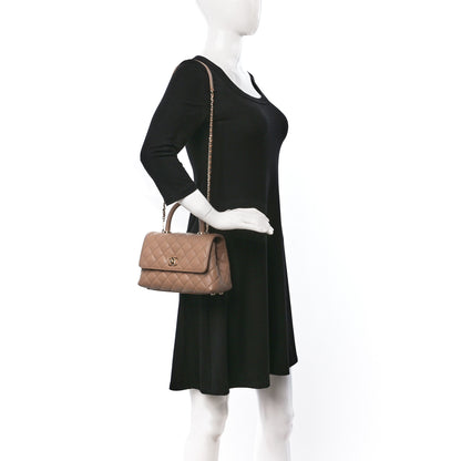 Chanel Caviar Quilted Mini Coco Handle Flap Brown 2 of 12
