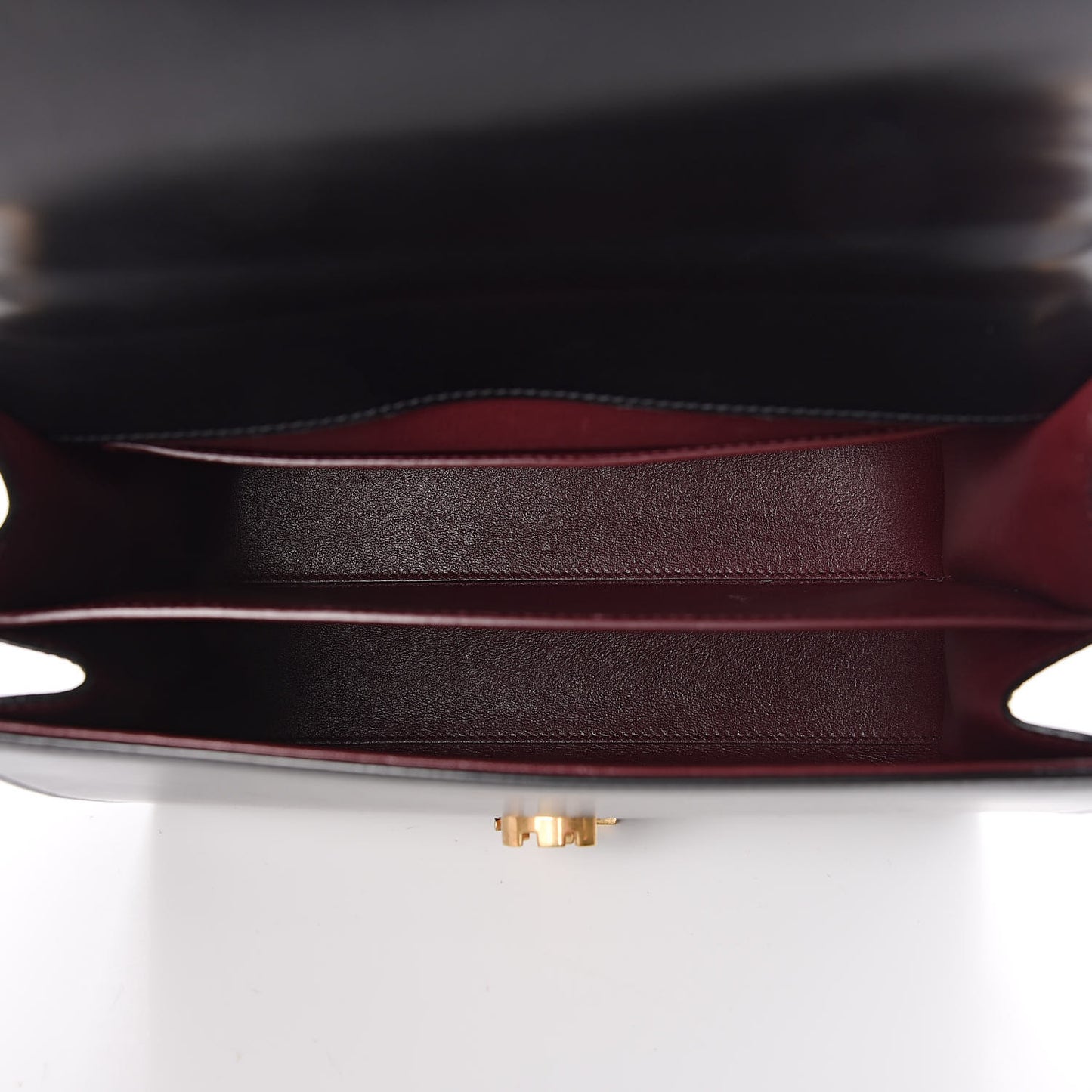Smooth Calfskin Medium Classic Monogram Cassandra Top Handle Black Rouge Legion