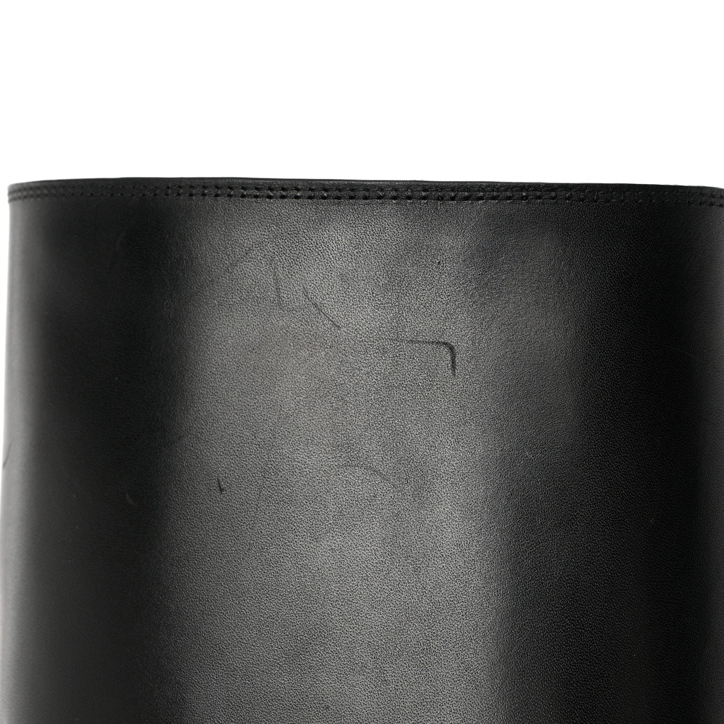 Calfskin High Boots 38 Black