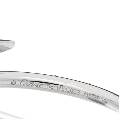 Cartier 18K White Gold Small Juste Un Clou Ring 58 8.25 4 of 4