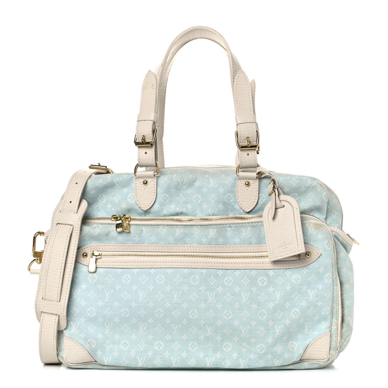 Louis Vuitton Mini Lin Sac a Langer Diaper Bag Blue 1 of 43