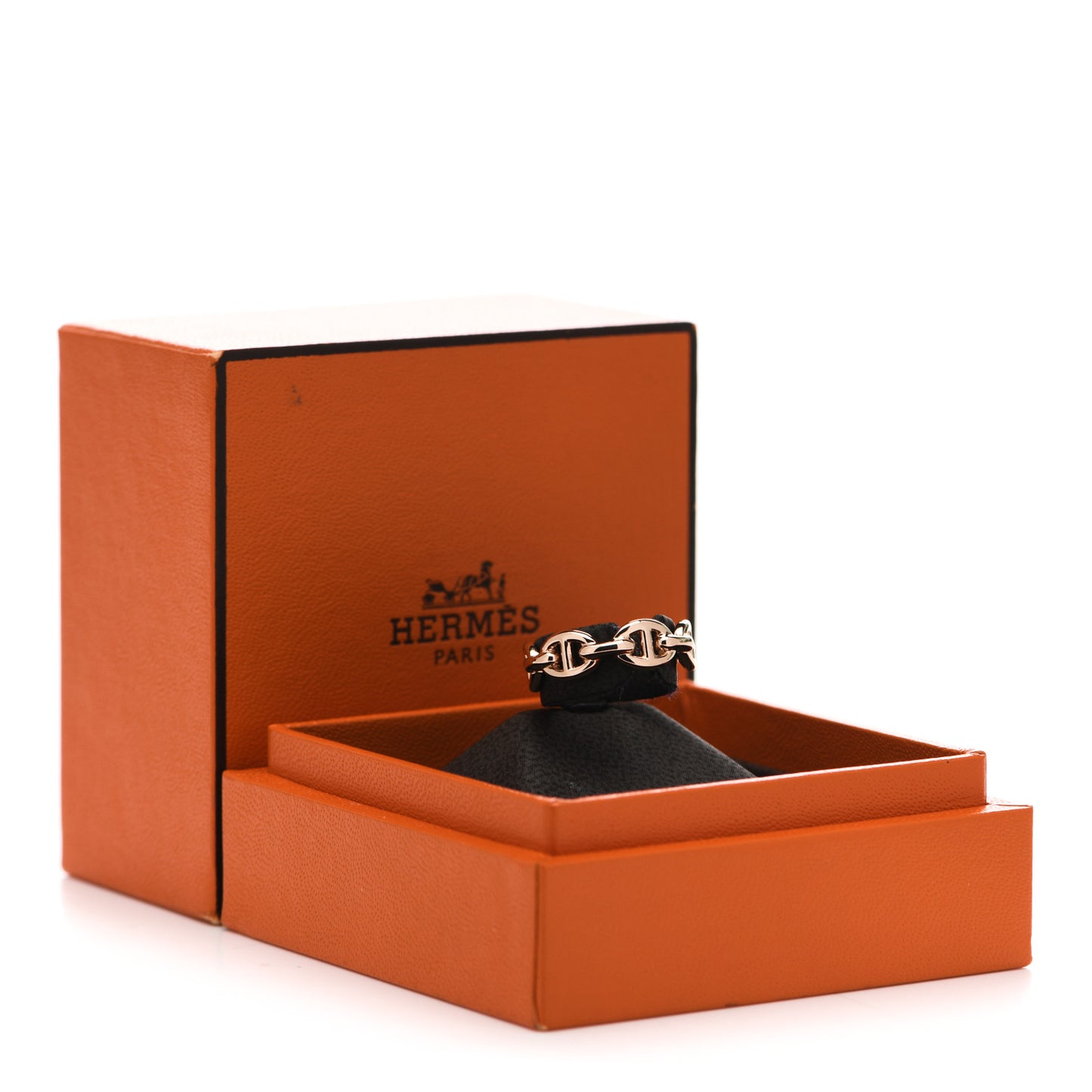 18K Rose Gold PM Chaine D'Ancre Enchainee Ring 51 5.75