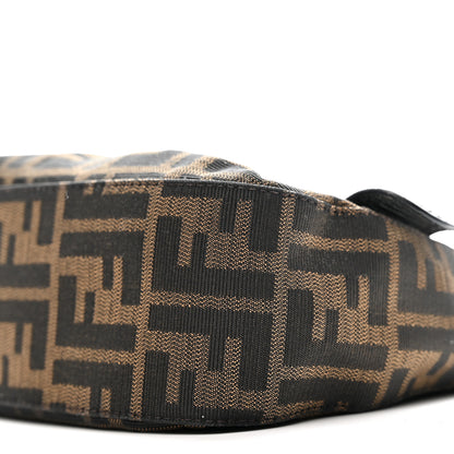 Fendi Zucca B Bis Flap Bag Tobacco Castagna 10 of 13