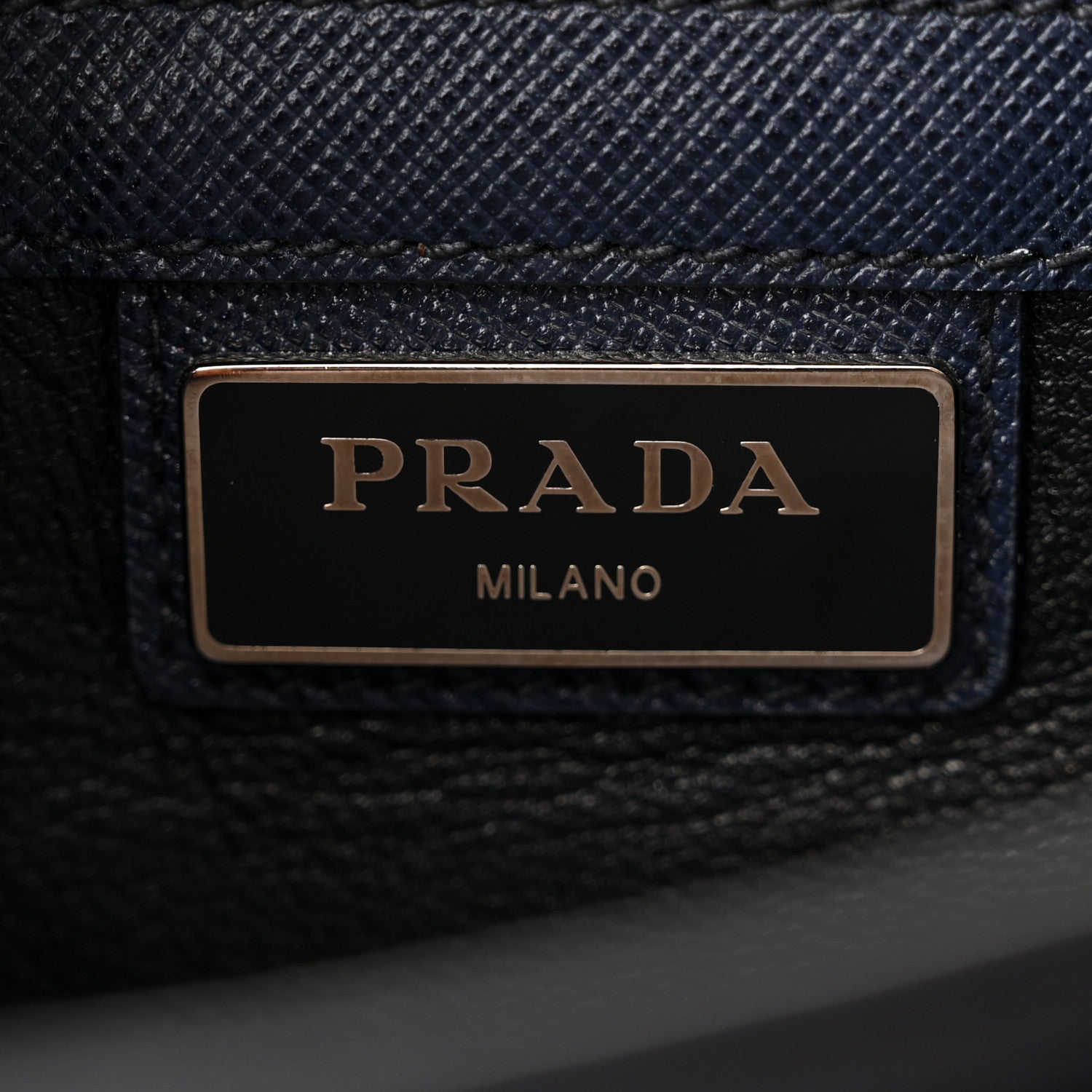 Prada Saffiano Messenger Satchel Bluette 6 of 12