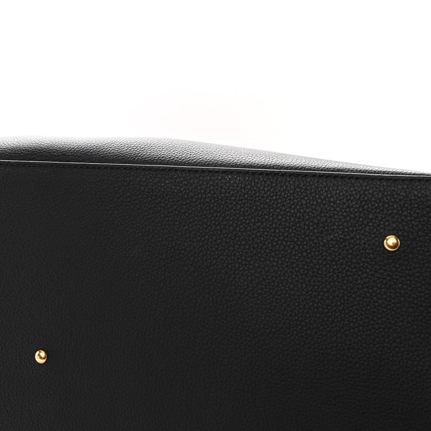 Grainy Calfskin Large VLogo Escape Shopper Black
