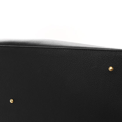 Valentino Garavani Grainy Calfskin Large VLogo Escape Shopper Black 10 of 10