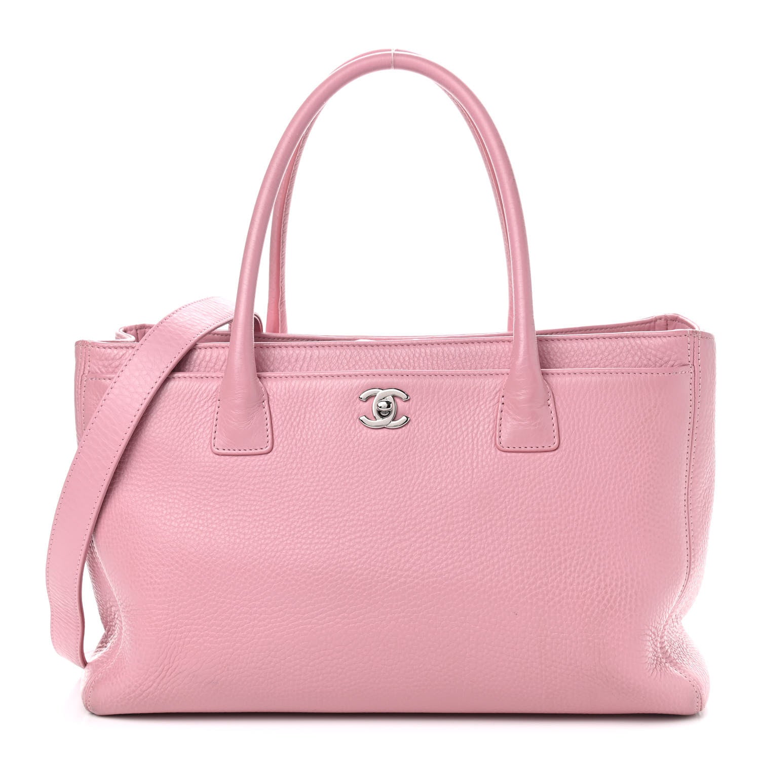 Chanel Calfskin Cerf Shopper Tote Pink 1 of 11
