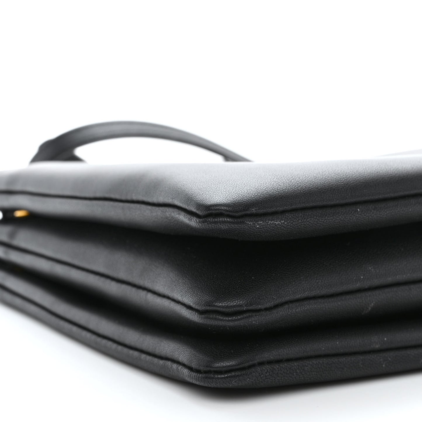 Lambskin Large Trio Crossbody Bag Black