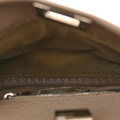 Fendi Cuoio Romano Snakeskin Selleria Mini Peekaboo Iconic Satchel Roccia Corda 5 of 13