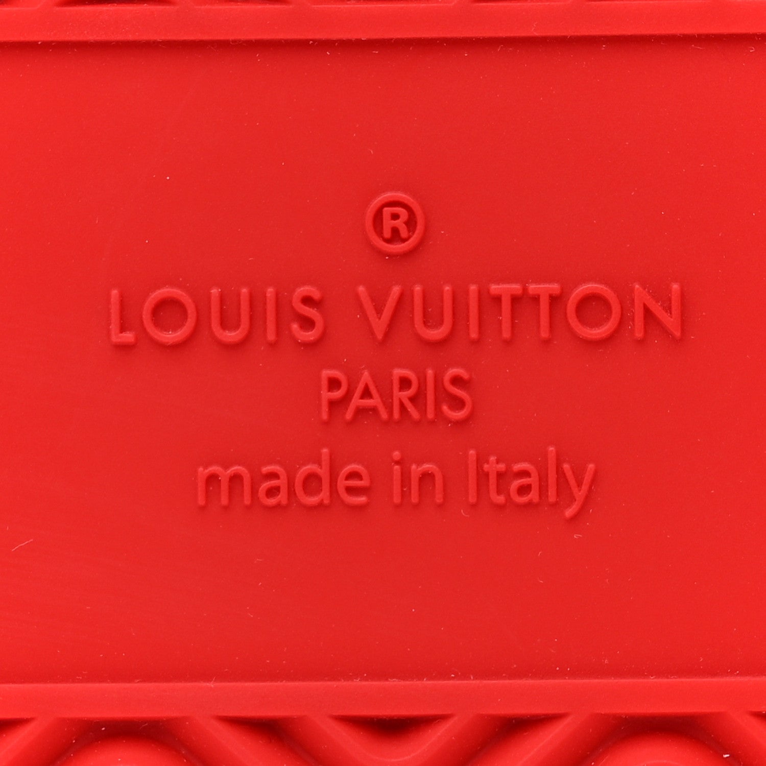 Louis Vuitton Calfskin Maxi Damier Mens Rivoli Sneakers 10 Red White 9 of 9