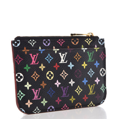 Louis Vuitton Monogram Multicolor Key Pouch Black Grenade 3 of 7