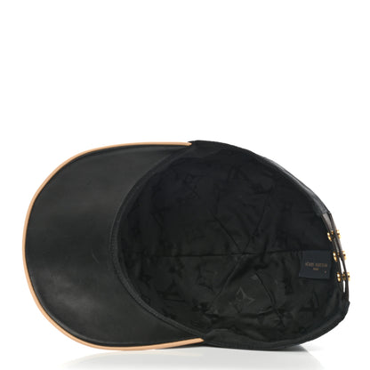 Louis Vuitton Polyester Silk Monogram LV Get Ready Cap M Black 7 of 9