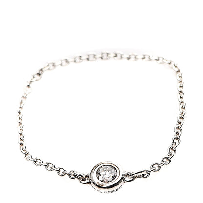 Tiffany Sterling Silver Diamond 0.06ct Elsa Peretti Diamonds by the Yard Ring 66 11.5 1 of 3