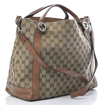 Gucci Monogram Old Libeccio Medium Miss GG Top Handle Bag Beige Ebony Light Brown 3 of 18