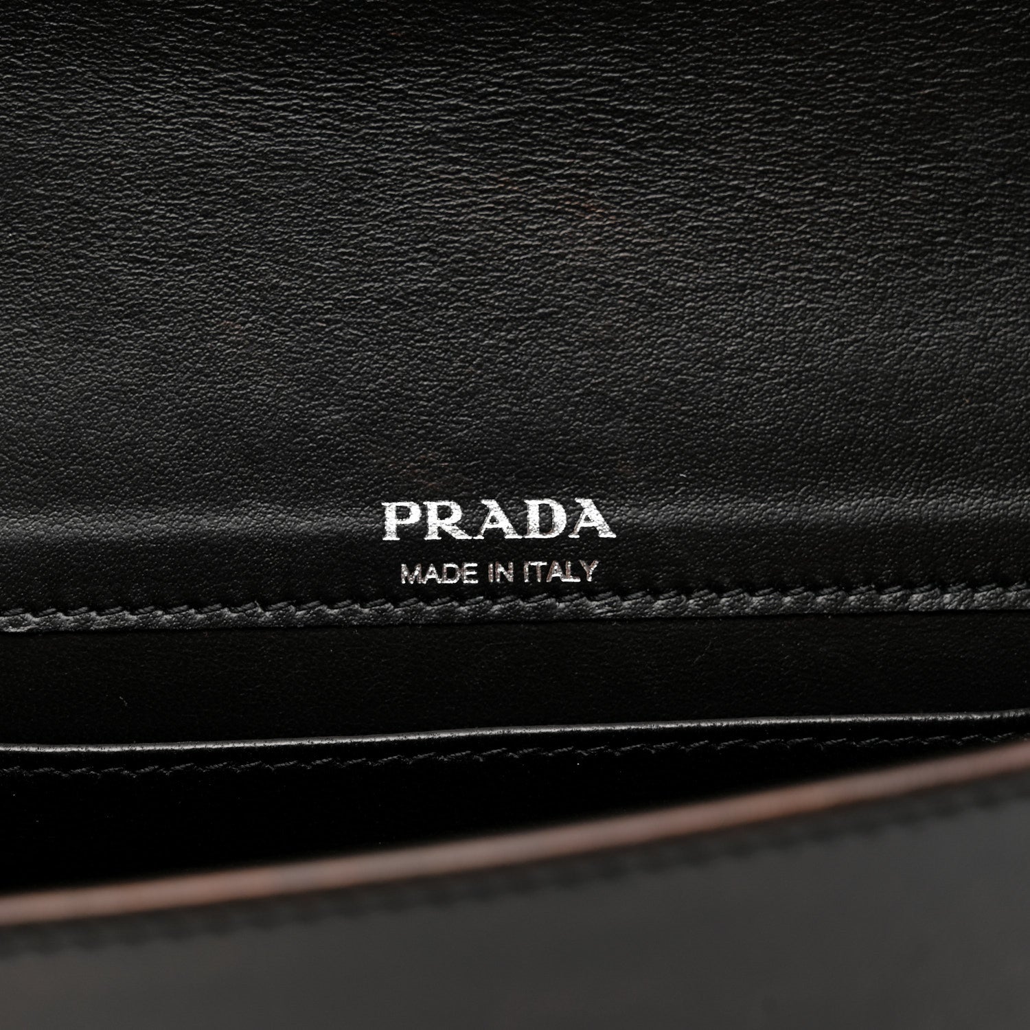 Prada Nylon Metallic Calfskin Mini Crossbody Bag Black 7 of 14
