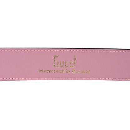 Gucci Plutone Calfskin Enamel Crystal Square G Snake 30mm Belt 80 32 Sugar Pink 5 of 7