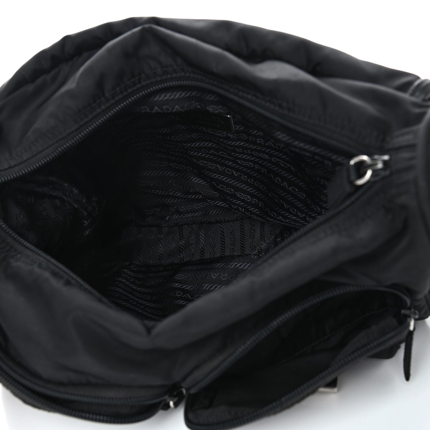 Nylon Vela Messenger Bag Black