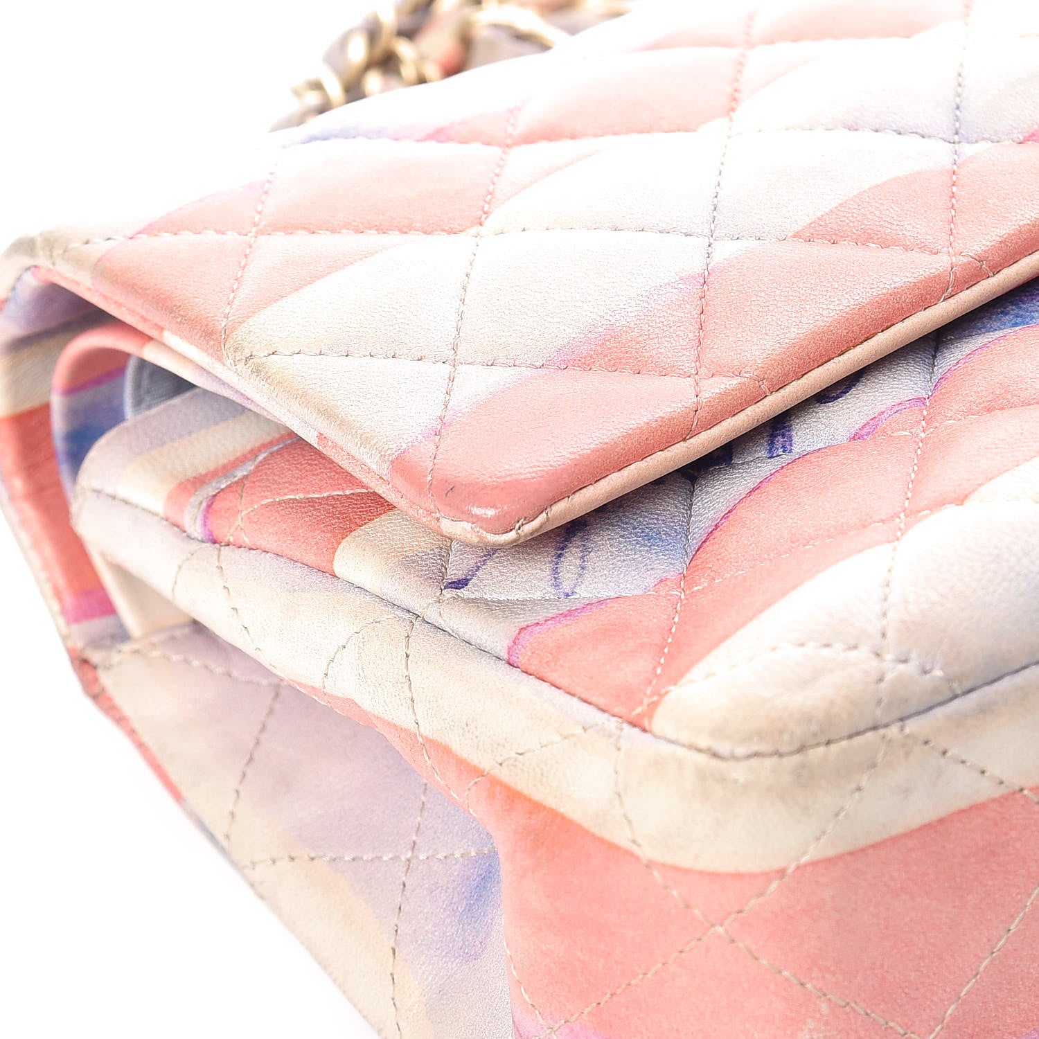 Chanel Lambskin Quilted Medium Double Flap Multicolor 13 of 23