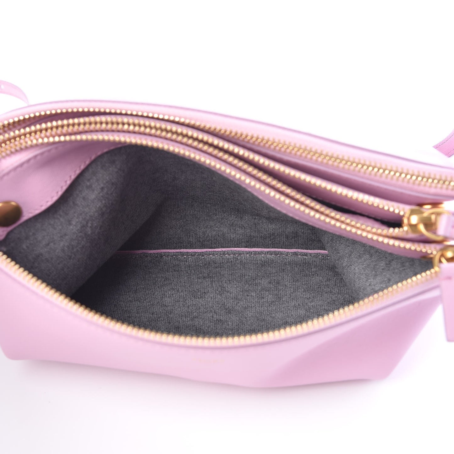 Lambskin Large Trio Crossbody Bag Pink