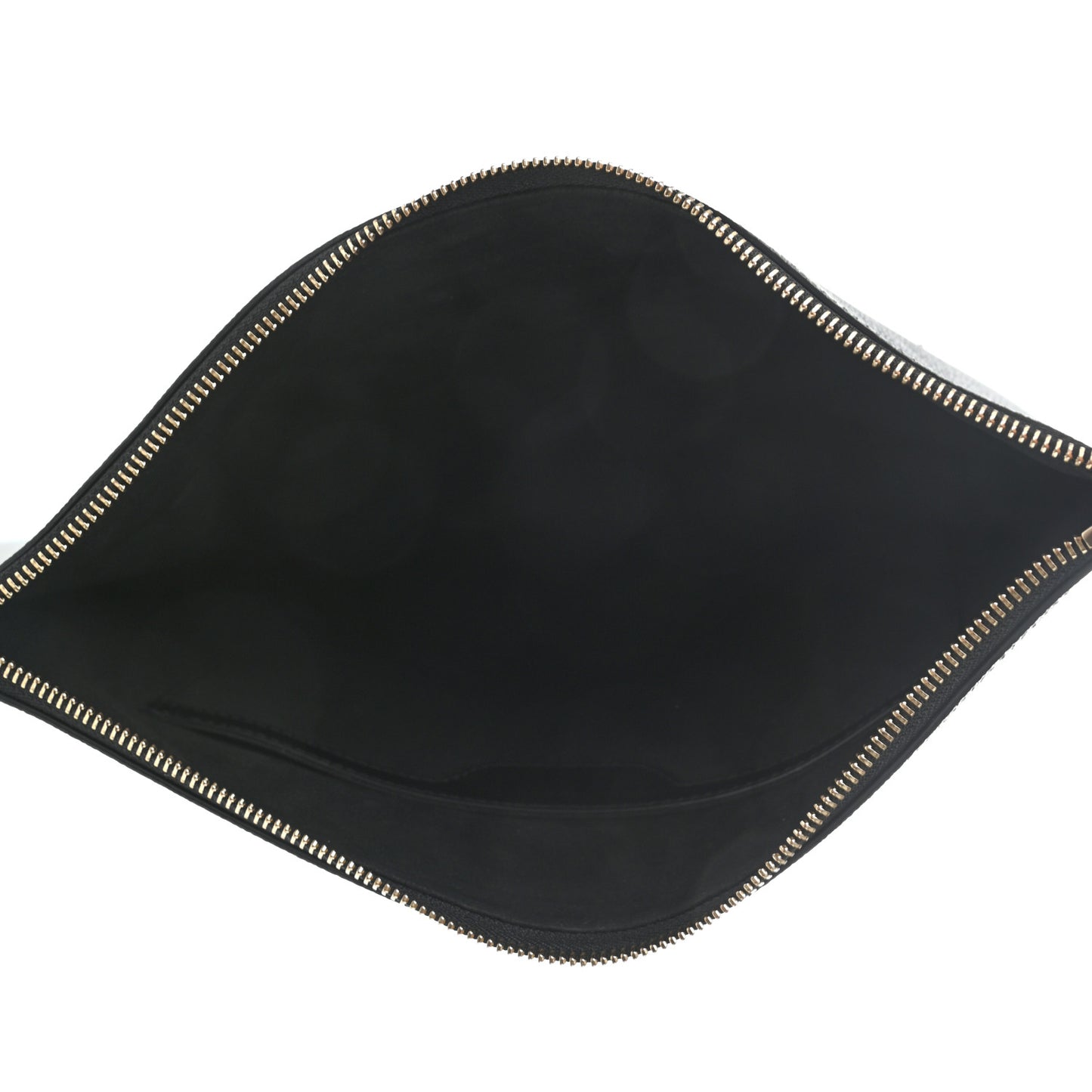 Faux Leather Superstellaheroes Zipped Clutch Black Blue