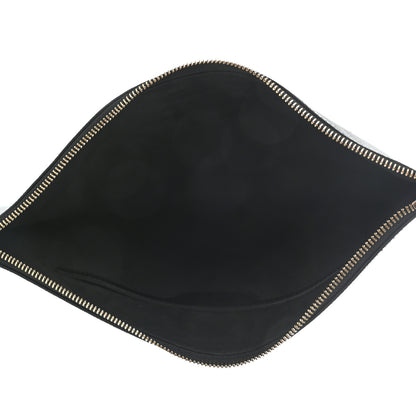 Stella McCartney Faux Leather Superstellaheroes Zipped Clutch Black Blue 4 of 6