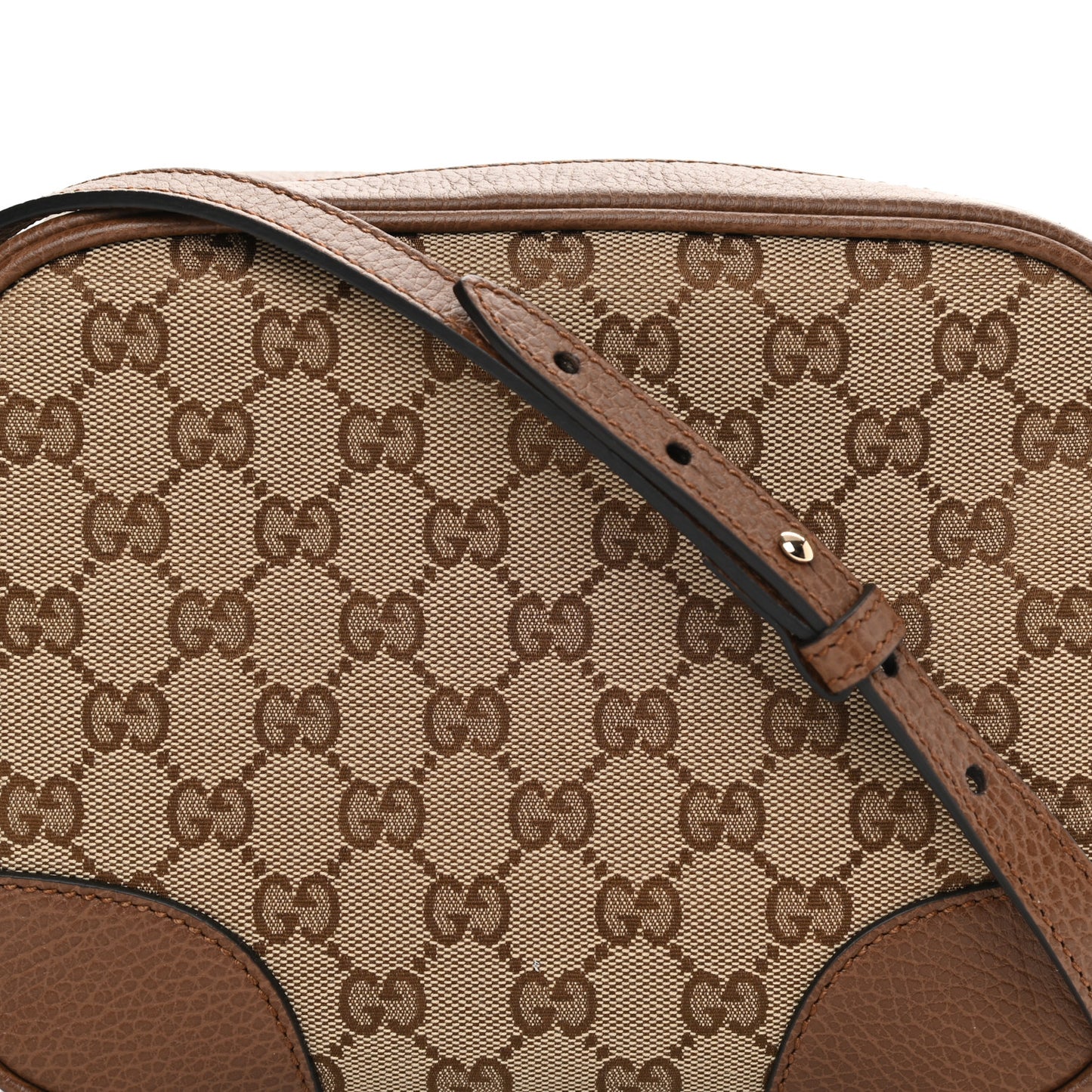 Monogram Mini Bree Messenger Bag Beige Tabacco