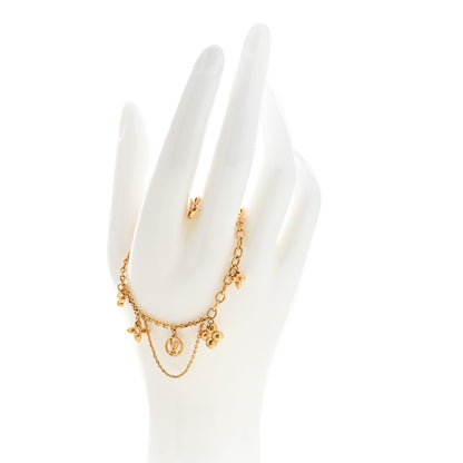 Louis Vuitton Sweet Monogram Charm Bracelet Gold 2 of 5