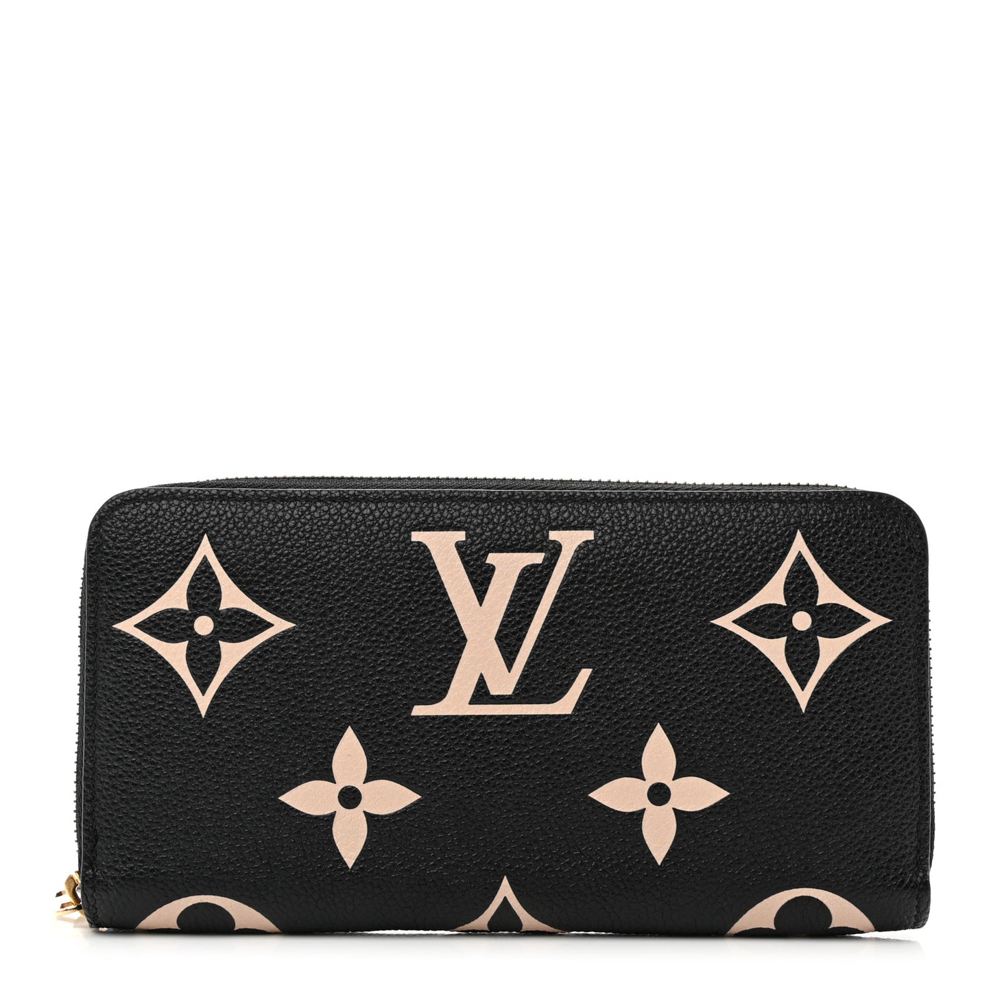 Empreinte Monogram Giant Zippy Wallet Black Beige