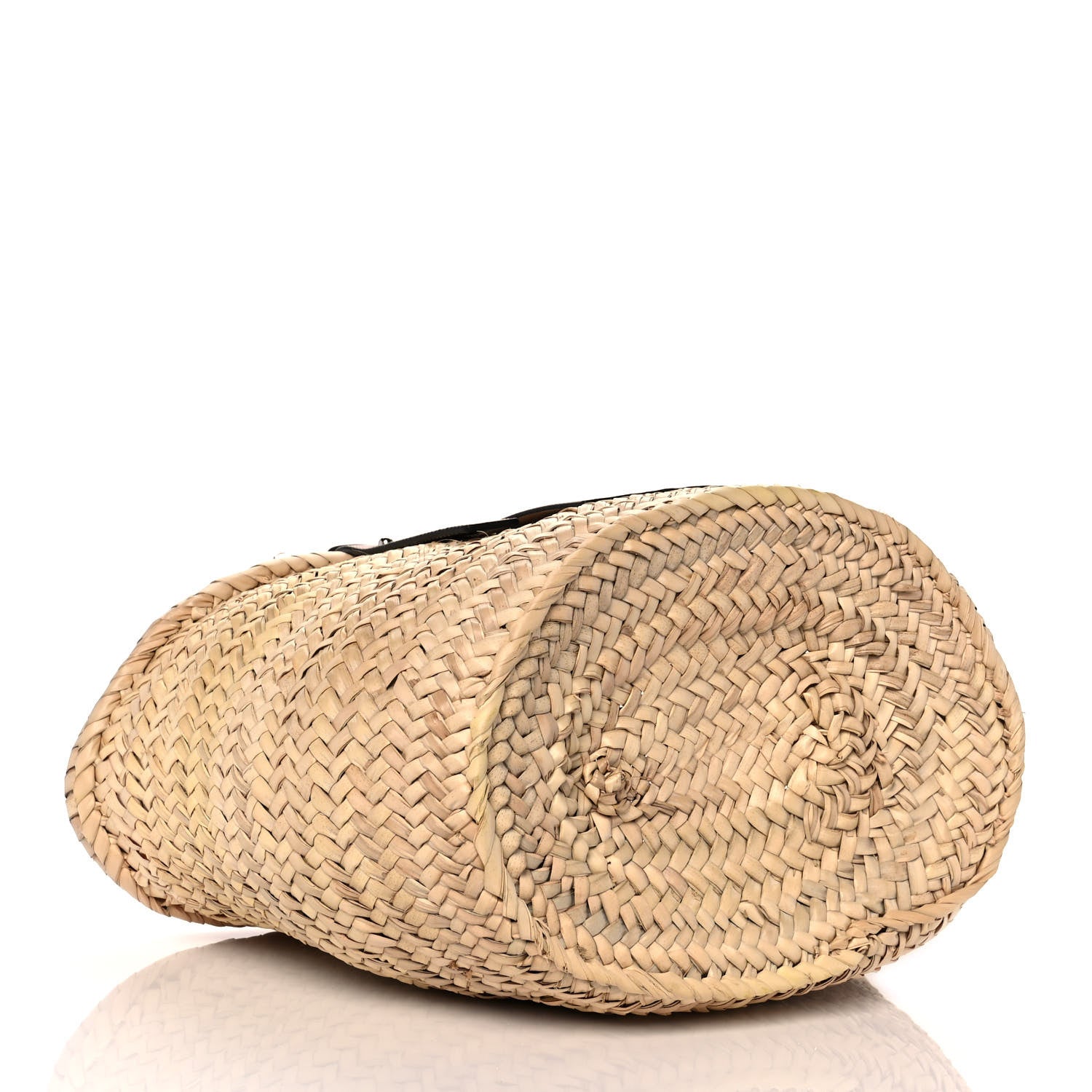 Loewe Raffia Basket Tote Bag Natural Tan 4 of 9