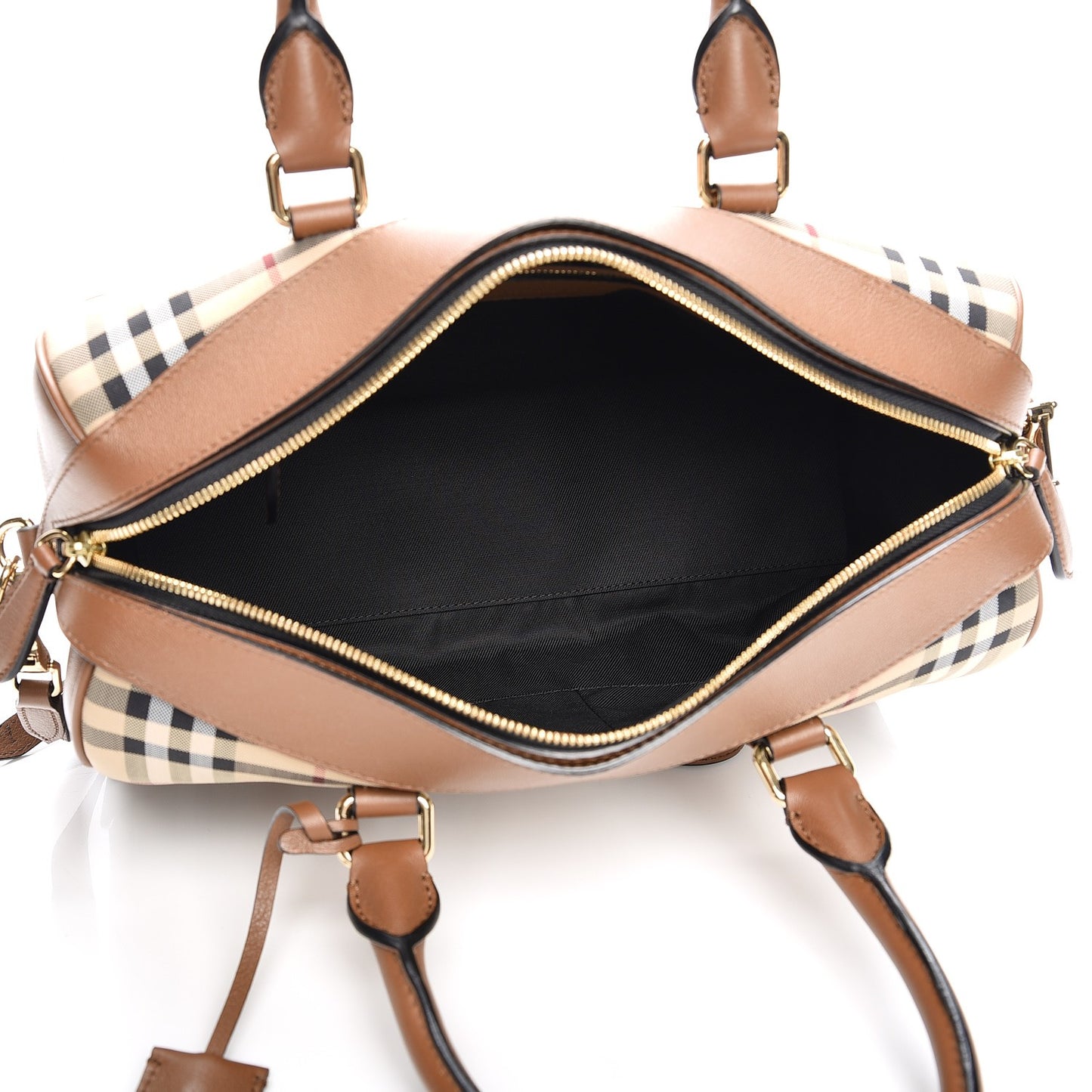 Horseferry Check Medium Alchester Bowling Bag Honey Tan