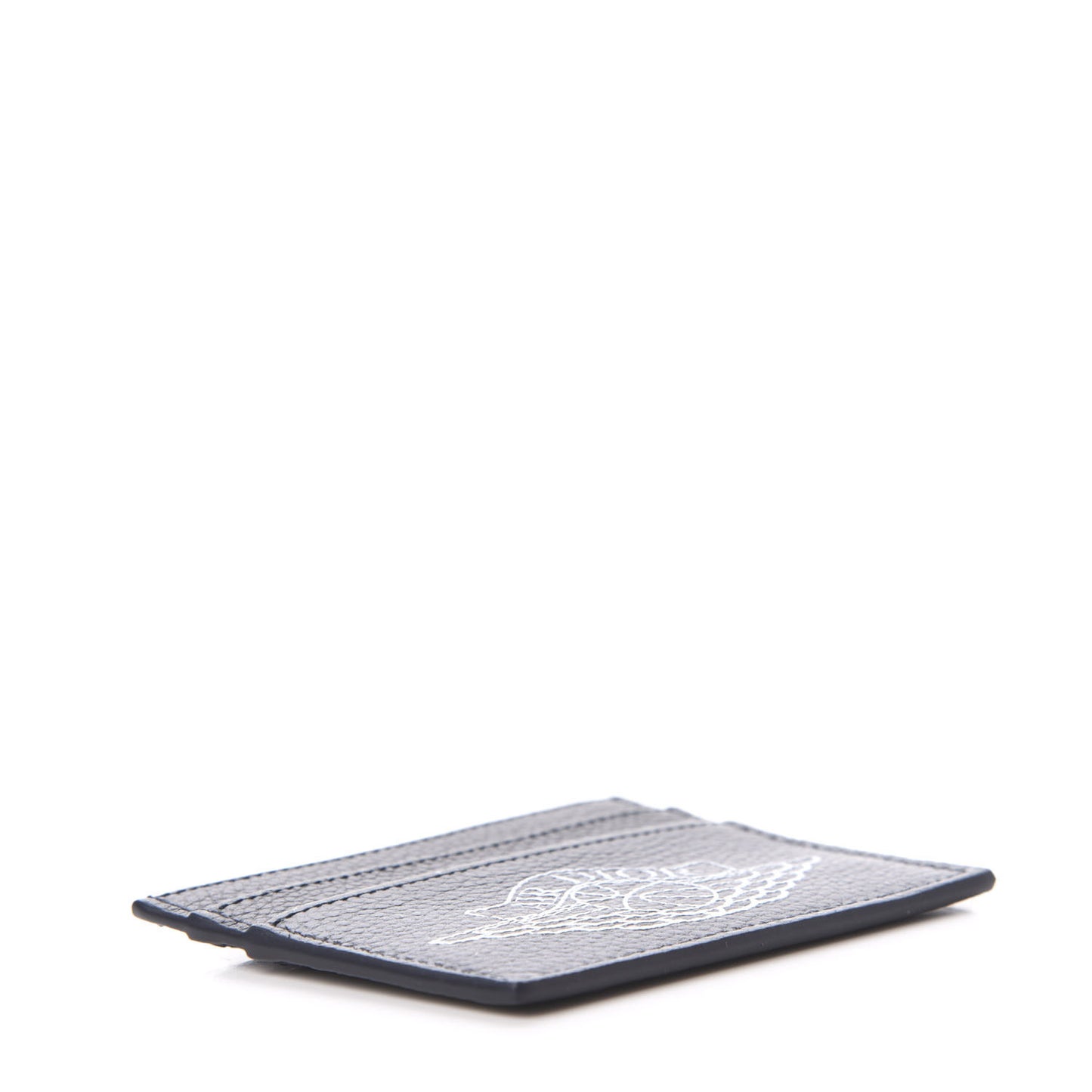 X AIR JORDAN Grained Calfskin Card Holder Bleu