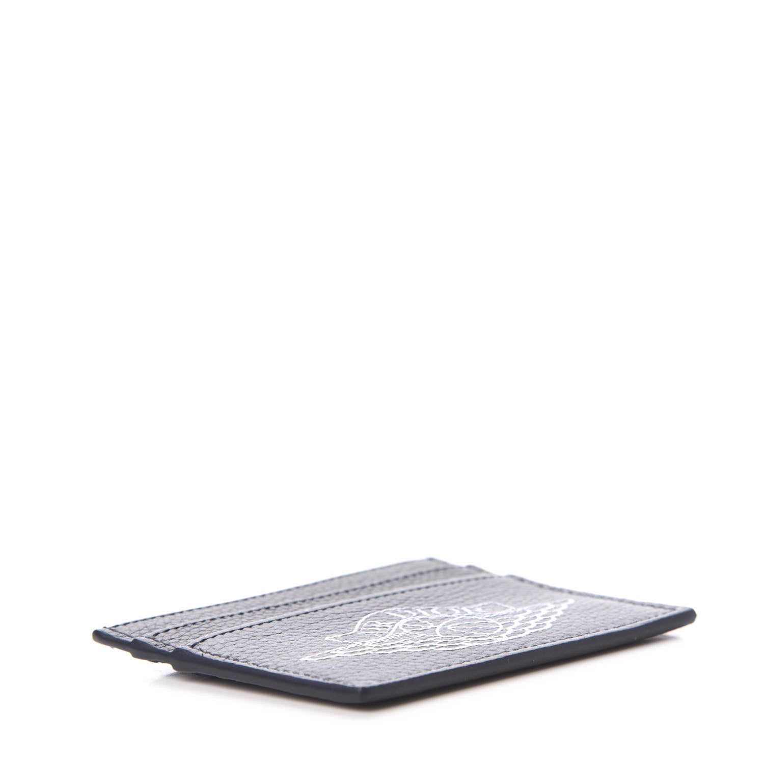 Christian Dior X AIR JORDAN Grained Calfskin Card Holder Bleu 4 of 6