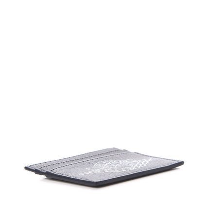 Christian Dior X AIR JORDAN Grained Calfskin Card Holder Bleu 4 of 6