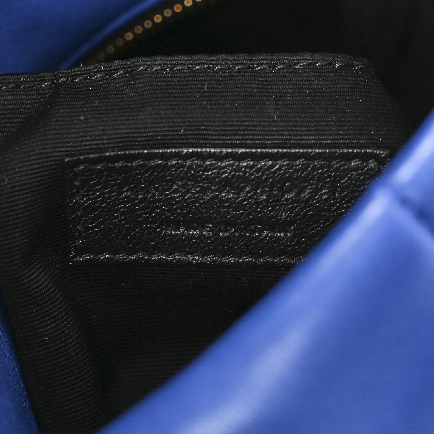 Saint Laurent Lambskin Quilted Small Loulou Puffer Monogram Chain Satchel Majorele Blue 7 of 10