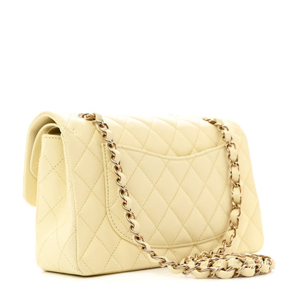 Chanel Caviar Quilted Small Double Flap Light Yellow 3 of 11