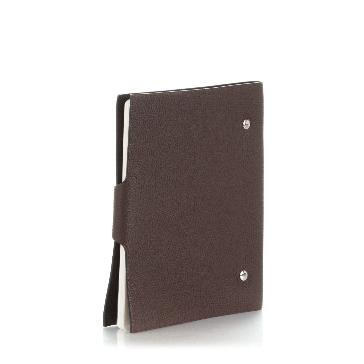 Hermes Togo Ulysse MM Notebook Cover Chocolate 3 of 7