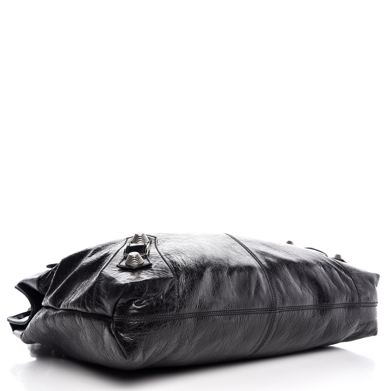 Balenciaga Chevre Giant 21 Silver Hardware Brief Black 4 of 7