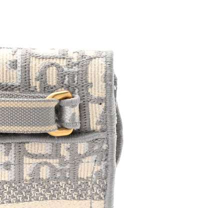 Christian Dior Oblique Slim Saddle Pouch Grey 12 of 14
